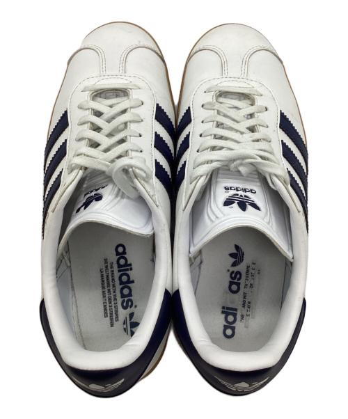 adidas（アディダス）adidas (アディダス) GAZELLE ホワイト×ネイビー サイズ:26の古着・服飾アイテム
