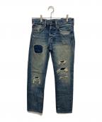 Denim & Supply Ralph Laurenデニム＆サプライ ラルフローレン）の古着「ダメージ加工デニムパンツ」｜インディゴ