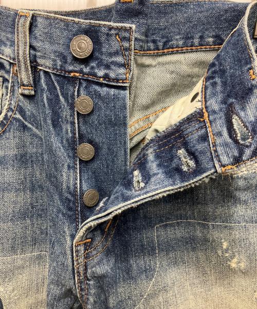 Denim & Supply Ralph Lauren（デニム＆サプライ ラルフローレン）Denim & Supply Ralph Lauren (デニム＆サプライ ラルフローレン) ダメージ加工デニムパンツ インディゴ サイズ:73.5cm (W29)の古着・服飾アイテム