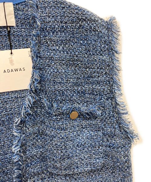 ADAWAS（アダワス）ADAWAS (アダワス) サマーツイードベスト ブルー サイズ:free 未使用品の古着・服飾アイテム