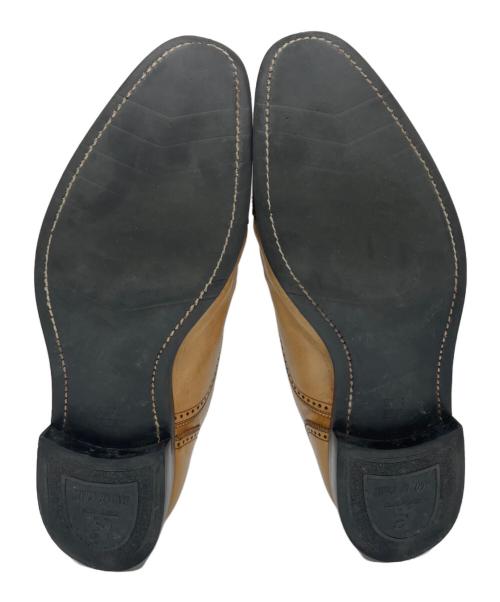 SCOTCH GRAIN（スコッチグレイン）SCOTCH GRAIN (スコッチグレイン) ウィングチップシューズ ベージュ サイズ:25 1/2の古着・服飾アイテム