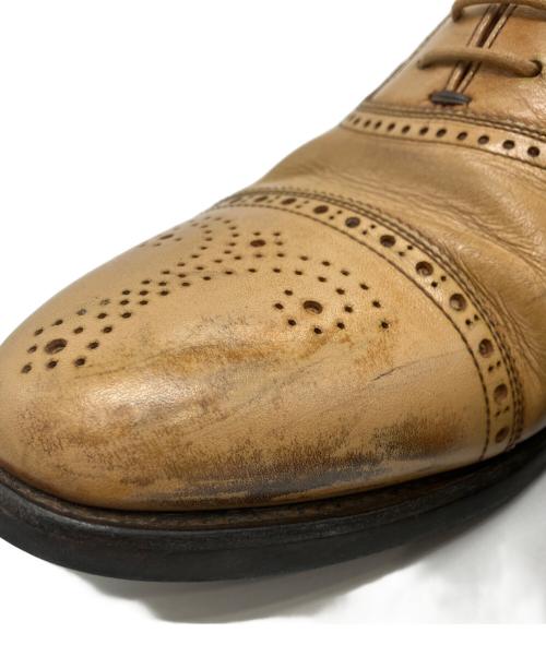 SCOTCH GRAIN（スコッチグレイン）SCOTCH GRAIN (スコッチグレイン) ウィングチップシューズ ベージュ サイズ:25 1/2の古着・服飾アイテム