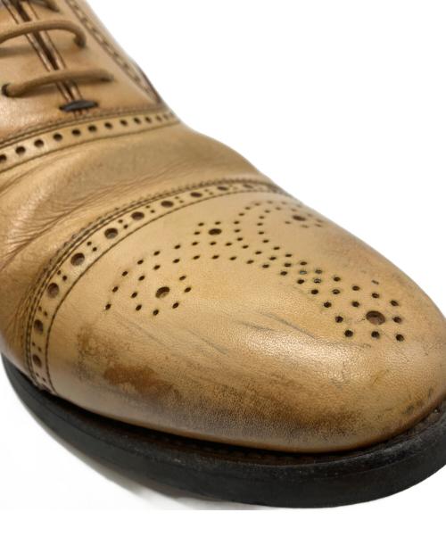 SCOTCH GRAIN（スコッチグレイン）SCOTCH GRAIN (スコッチグレイン) ウィングチップシューズ ベージュ サイズ:25 1/2の古着・服飾アイテム