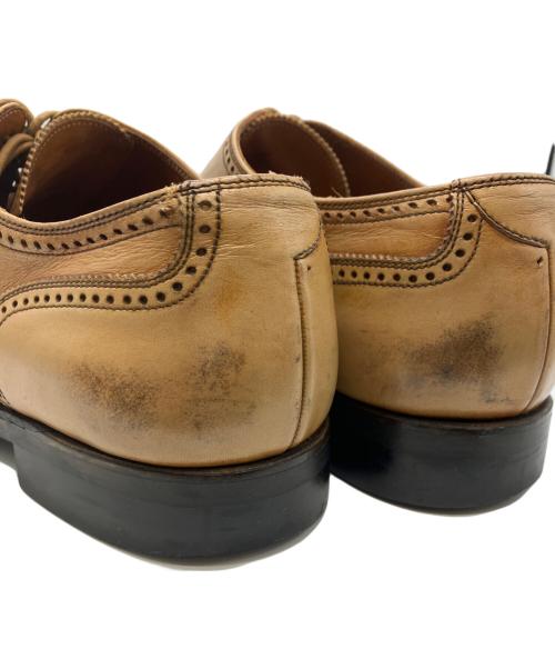 SCOTCH GRAIN（スコッチグレイン）SCOTCH GRAIN (スコッチグレイン) ウィングチップシューズ ベージュ サイズ:25 1/2の古着・服飾アイテム