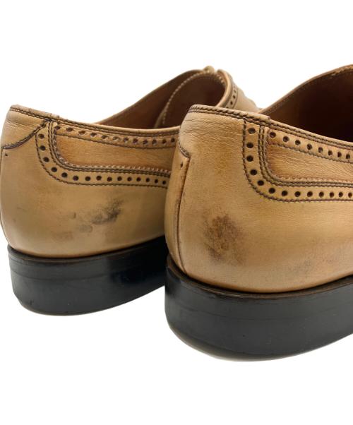 SCOTCH GRAIN（スコッチグレイン）SCOTCH GRAIN (スコッチグレイン) ウィングチップシューズ ベージュ サイズ:25 1/2の古着・服飾アイテム