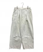 sabyサバイ）の古着「TUCK BAGGY Bingo Denim」｜ホワイト
