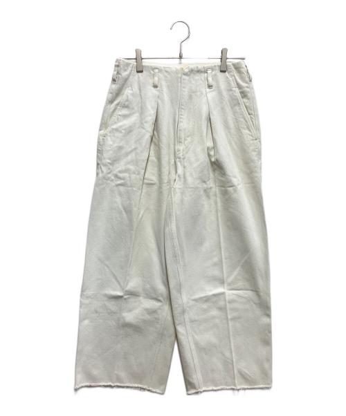 saby（サバイ）saby (サバイ) TUCK BAGGY Bingo Denim ホワイト サイズ:Sの古着・服飾アイテム