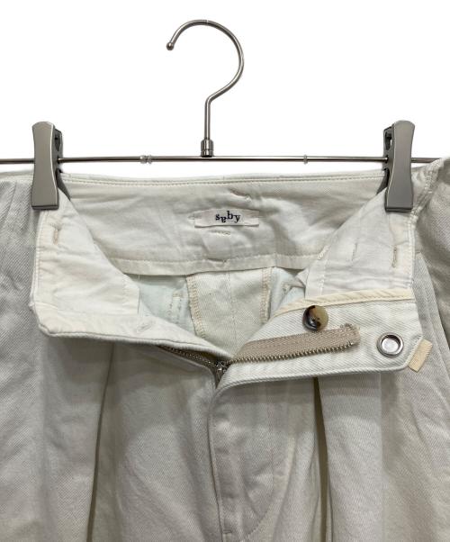 saby（サバイ）saby (サバイ) TUCK BAGGY Bingo Denim ホワイト サイズ:Sの古着・服飾アイテム