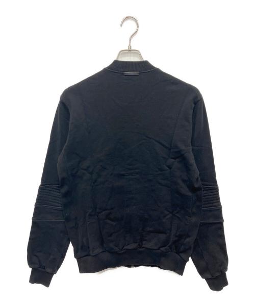 DOLCE & GABBANA（ドルチェ＆ガッバーナ）DOLCE & GABBANA (ドルチェ＆ガッバーナ) スウェットバイカージャケット ブラック サイズ:48の古着・服飾アイテム