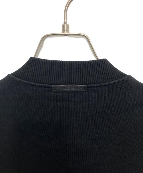 DOLCE & GABBANA（ドルチェ＆ガッバーナ）DOLCE & GABBANA (ドルチェ＆ガッバーナ) スウェットバイカージャケット ブラック サイズ:48の古着・服飾アイテム