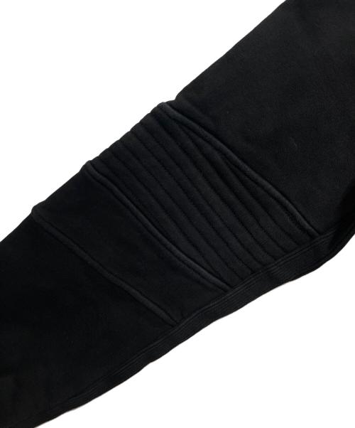 DOLCE & GABBANA（ドルチェ＆ガッバーナ）DOLCE & GABBANA (ドルチェ＆ガッバーナ) スウェットバイカージャケット ブラック サイズ:48の古着・服飾アイテム