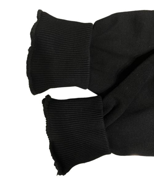 DOLCE & GABBANA（ドルチェ＆ガッバーナ）DOLCE & GABBANA (ドルチェ＆ガッバーナ) スウェットバイカージャケット ブラック サイズ:48の古着・服飾アイテム