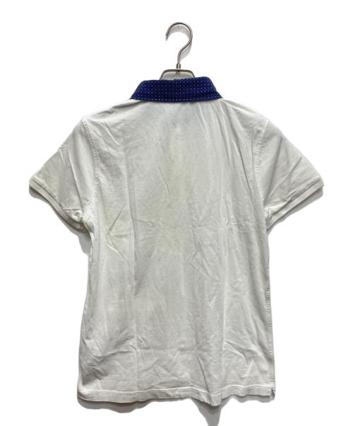 MONCLER（モンクレール）MONCLER (モンクレール) MAGLIA POLO スリムフィットポロシャツ ホワイト サイズ:Lの古着・服飾アイテム