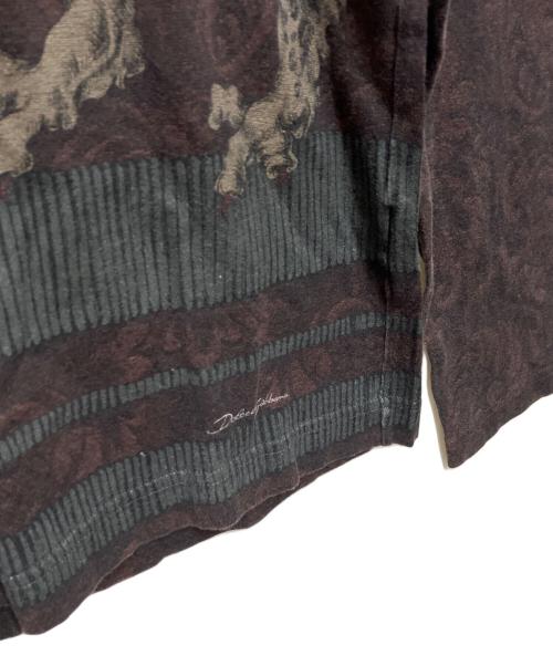 DOLCE & GABBANA（ドルチェ＆ガッバーナ）DOLCE & GABBANA (ドルチェ＆ガッバーナ) 総柄カットソー ワインレッド サイズ:50の古着・服飾アイテム