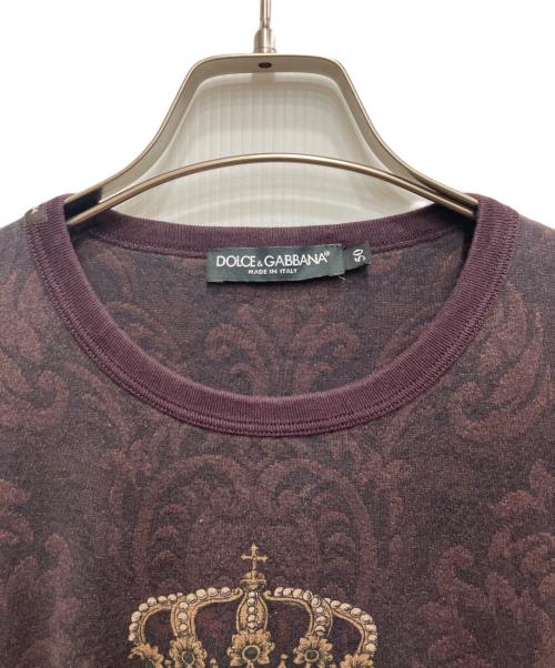 DOLCE & GABBANA（ドルチェ＆ガッバーナ）DOLCE & GABBANA (ドルチェ＆ガッバーナ) 総柄カットソー ワインレッド サイズ:50の古着・服飾アイテム