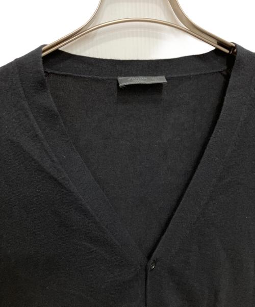 PRADA（プラダ）PRADA (プラダ) カシミヤブレンドVネックカーディガン ブラック サイズ:52の古着・服飾アイテム
