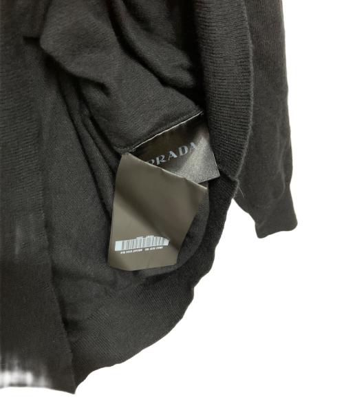 PRADA（プラダ）PRADA (プラダ) カシミヤブレンドVネックカーディガン ブラック サイズ:52の古着・服飾アイテム