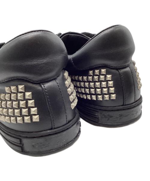 DSQUARED2（ディースクエアード）DSQUARED2 (ディースクエアード) スタッズスニーカー ブラック サイズ:SIZE 42の古着・服飾アイテム