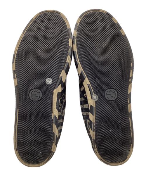 GUCCI（グッチ）GUCCI (グッチ) GGカレイドスリッポン ブラウン サイズ: 8 1/2 Gの古着・服飾アイテム