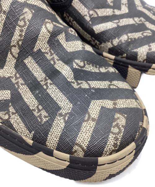 GUCCI（グッチ）GUCCI (グッチ) GGカレイドスリッポン ブラウン サイズ: 8 1/2 Gの古着・服飾アイテム