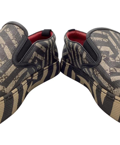 GUCCI（グッチ）GUCCI (グッチ) GGカレイドスリッポン ブラウン サイズ: 8 1/2 Gの古着・服飾アイテム