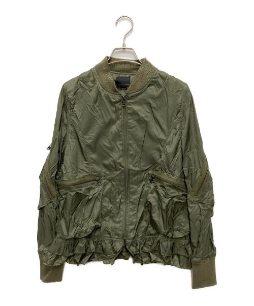 Hysteric Glamour（ヒステリックグラマー）Hysteric Glamour (ヒステリックグラマー) フリルリブJK グリーン サイズ:Mの古着・服飾アイテム