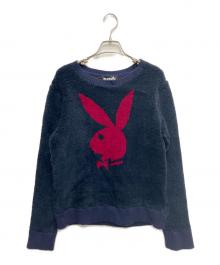 Hysteric Glamour×PLAY BOY（ヒステリックグラマー×プレイボーイ）の古着「コラボボアスウェット」｜ネイビー
