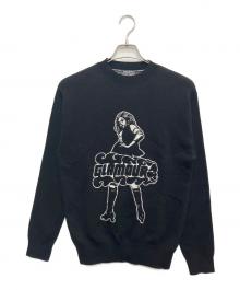 Hysteric Glamour（ヒステリックグラマー）の古着「VIXEN GIRLジャカード セーター」｜ブラック