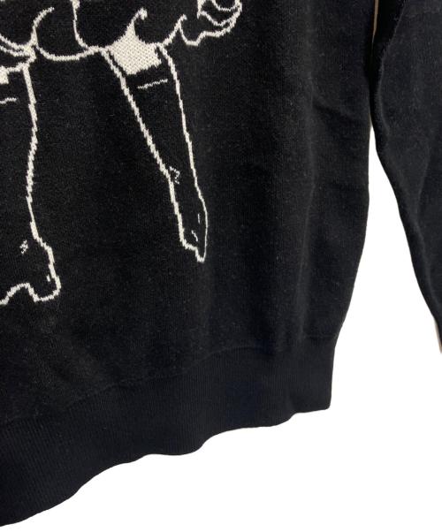 Hysteric Glamour（ヒステリックグラマー）Hysteric Glamour (ヒステリックグラマー) VIXEN GIRLジャカード セーター ブラック サイズ:Sの古着・服飾アイテム