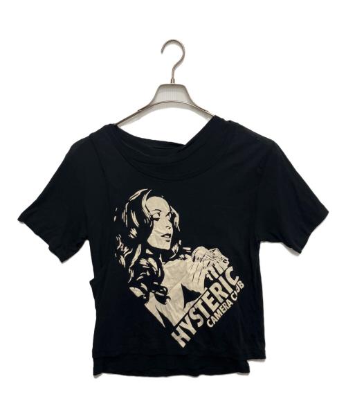 Hysteric Glamour（ヒステリックグラマー）Hysteric Glamour (ヒステリックグラマー) CAMERA CLUB レイヤードTシャツ ブラック サイズ:free 未使用品の古着・服飾アイテム
