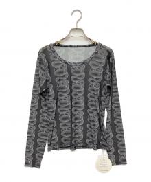 Hysteric Glamour（ヒステリックグラマー）の古着「SNAKE LOOP柄 Tシャツ」｜グレー