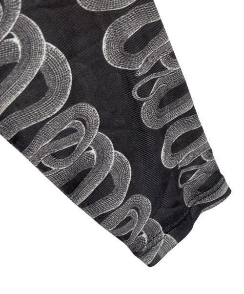 Hysteric Glamour（ヒステリックグラマー）Hysteric Glamour (ヒステリックグラマー) SNAKE LOOP柄 Tシャツ グレー サイズ:free 未使用品の古着・服飾アイテム