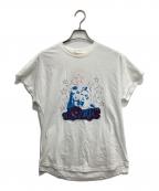 Hysteric Glamourヒステリックグラマー）の古着「WOMAN STARS刺繍 Tシャツ」｜ホワイト