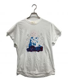 Hysteric Glamour（ヒステリックグラマー）の古着「WOMAN STARS刺繍 Tシャツ」｜ホワイト