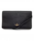 COACHコーチ）の古着「ウォレットバッグ」｜ブラック