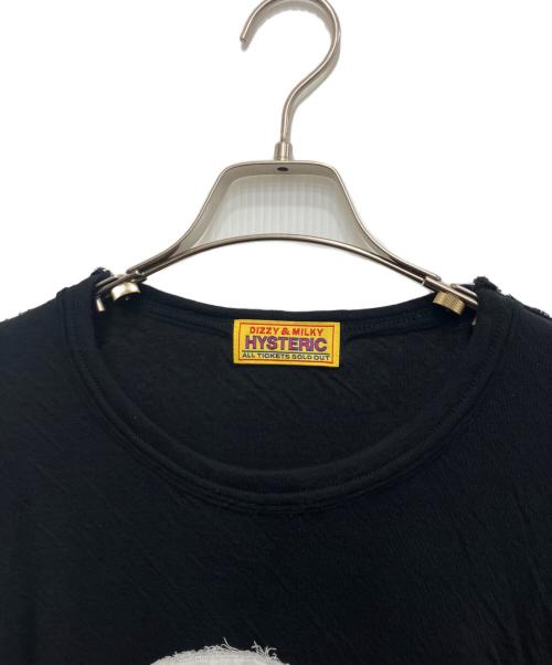 Hysteric Glamour（ヒステリックグラマー）Hysteric Glamour (ヒステリックグラマー) SKULL HEADパッチ ショートTシャツ ブラック サイズ:freeの古着・服飾アイテム
