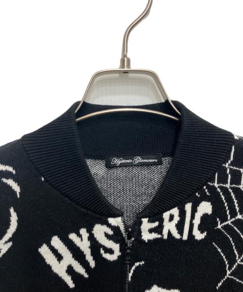 Hysteric Glamour（ヒステリックグラマー）Hysteric Glamour (ヒステリックグラマー) GOAST総柄ジャカードブルゾン ブラック サイズ:freeの古着・服飾アイテム