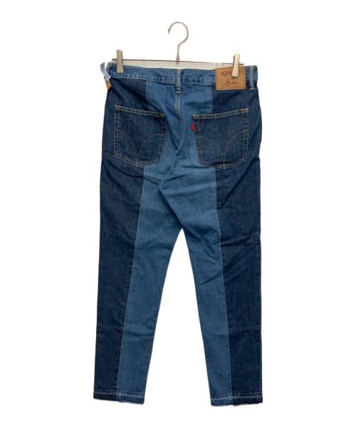 Hysteric Glamour（ヒステリックグラマー）Hysteric Glamour (ヒステリックグラマー) USED加工デニムテーパードパンツ ブルー サイズ:Mの古着・服飾アイテム