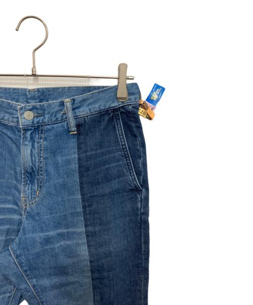 Hysteric Glamour（ヒステリックグラマー）Hysteric Glamour (ヒステリックグラマー) USED加工デニムテーパードパンツ ブルー サイズ:Mの古着・服飾アイテム