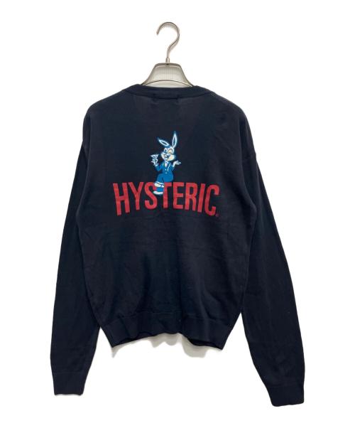 Hysteric Glamour（ヒステリックグラマー）Hysteric Glamour (ヒステリックグラマー) RABBIT FEVER カーディガン ネイビー サイズ:Sの古着・服飾アイテム