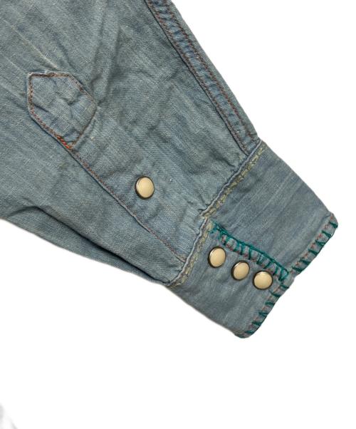 Hysteric Glamour（ヒステリックグラマー）Hysteric Glamour (ヒステリックグラマー) ウエスタンシャツ ブルー サイズ:Sの古着・服飾アイテム