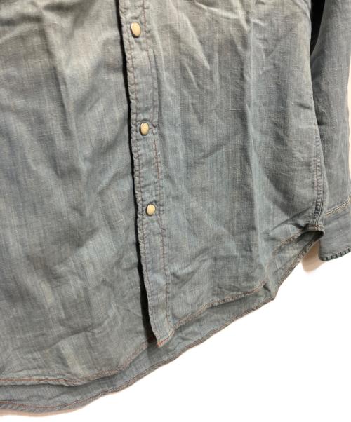 Hysteric Glamour（ヒステリックグラマー）Hysteric Glamour (ヒステリックグラマー) ウエスタンシャツ ブルー サイズ:Sの古着・服飾アイテム