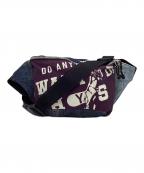 Hysteric Glamourヒステリックグラマー）の古着「DENIM×NYLON ボディーバッグ」｜ブルー×パープル