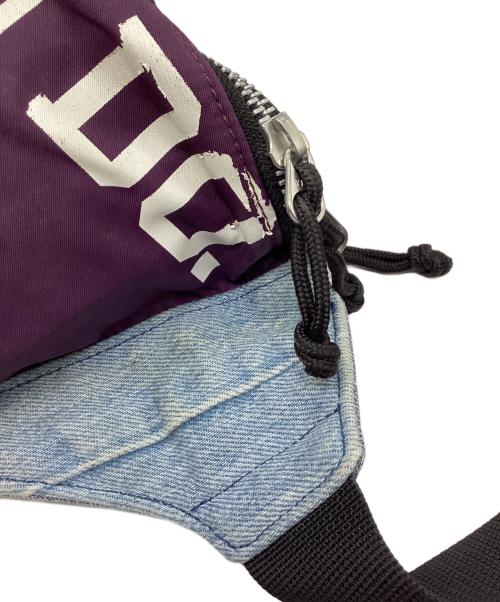 Hysteric Glamour（ヒステリックグラマー）Hysteric Glamour (ヒステリックグラマー) DENIM×NYLON ボディーバッグ ブルー×パープルの古着・服飾アイテム