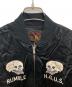 中古・古着 Hysteric Glamour (ヒステリックグラマー) スカル×スネーク刺繍 スーベニアジャケット ブラック サイズ:M 未使用品：20000円