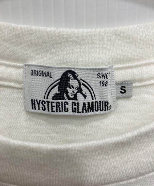 Hysteric Glamour（ヒステリックグラマー）Hysteric Glamour (ヒステリックグラマー) GUITAR GIRL刺繍 Tシャツ ホワイト サイズ:Sの古着・服飾アイテム