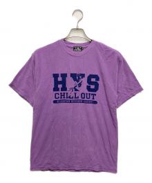 Hysteric Glamour（ヒステリックグラマー）の古着「RELAX RESEARCH Tシャツ」｜パープル