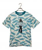 Hysteric Glamourヒステリックグラマー）の古着「HYS NEVER TOO SOON柄 Tシャツ」｜グリーン×ホワイト