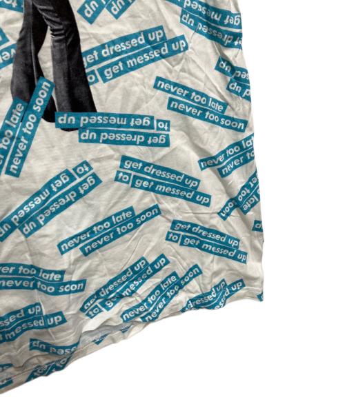 Hysteric Glamour（ヒステリックグラマー）Hysteric Glamour (ヒステリックグラマー) HYS NEVER TOO SOON柄 Tシャツ グリーン×ホワイト サイズ:Sの古着・服飾アイテム