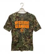 Hysteric Glamourヒステリックグラマー）の古着「CIRCLE GIRL LOGO TEE」｜グリーン×ブラウン